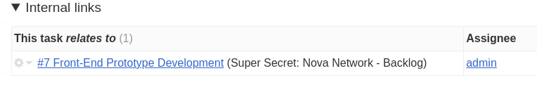 Kanboard task and project information exposed through an internal link