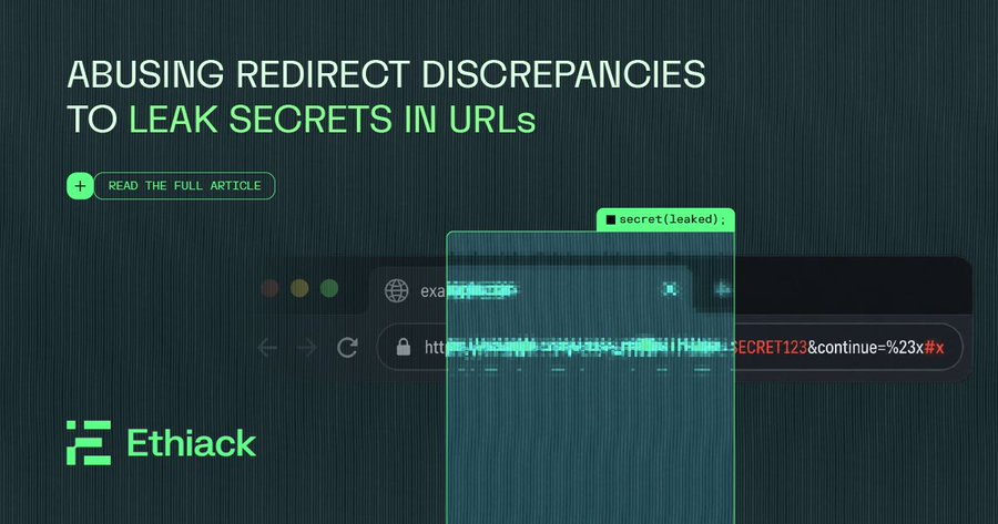 Redirect Discrepancies to leak secrets in URLs screenshot